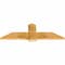 Ekena Millwork Eugene Rough Sawn Timber Gable Bracket, Western Red Cedar, 48"W x 16"H x 2"D x 6"F, 8/12 Pitch GBW048X16X0206EUG00RWR - alternate 5